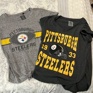 2 Women’s Pittsburgh Steelers tshirts